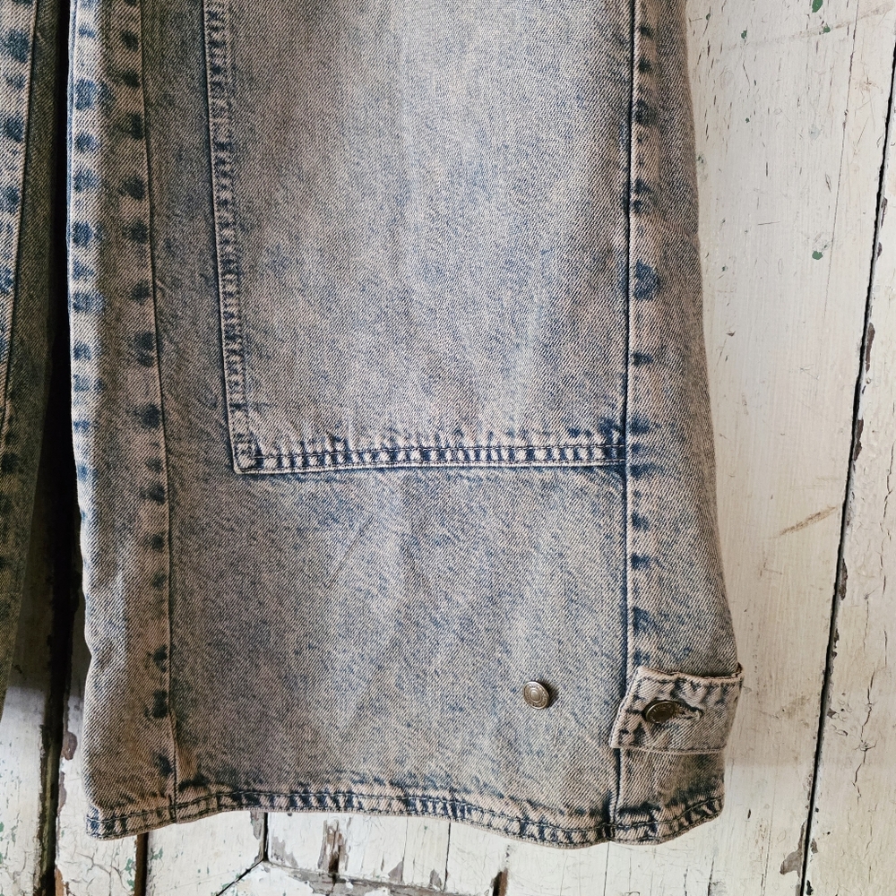 NWT Free People Curvy Outlaw sz S Wideleg Jeans In Memphis Mud - Picture 7 of 14